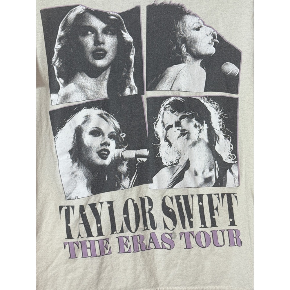 Taylor Swift The Eras Tour T-Shirt Cream Graphic Concert Tee North America Dates